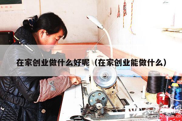 在家创业做什么好呢（在家创业能做什么）