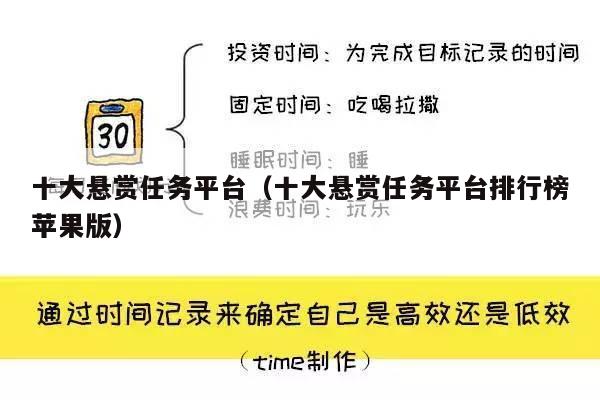 十大悬赏任务平台（十大悬赏任务平台排行榜苹果版）
