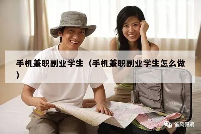 手机兼职副业学生（手机兼职副业学生怎么做）