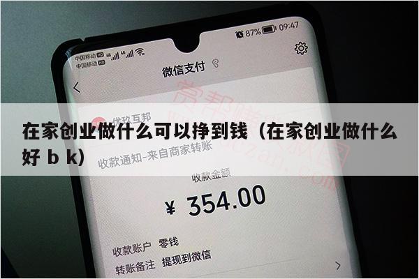 在家创业做什么可以挣到钱（在家创业做什么好 b k）