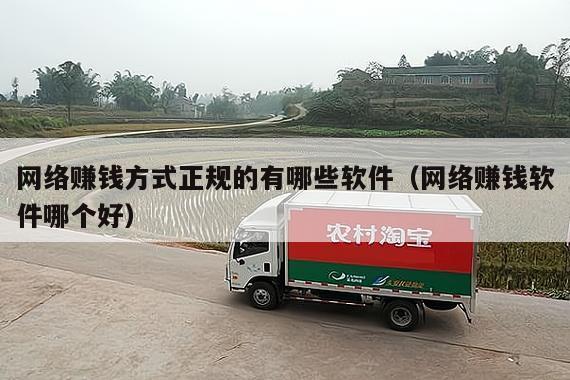 网络赚钱方式正规的有哪些软件（网络赚钱软件哪个好）