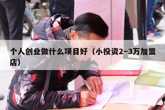 个人创业做什么项目好(小投资2~3万加盟店)