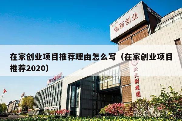 在家创业项目推荐理由怎么写（在家创业项目推荐2020）