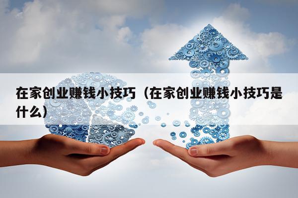 在家创业赚钱小技巧（在家创业赚钱小技巧是什么）