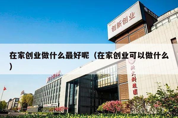 在家创业做什么最好呢（在家创业可以做什么）